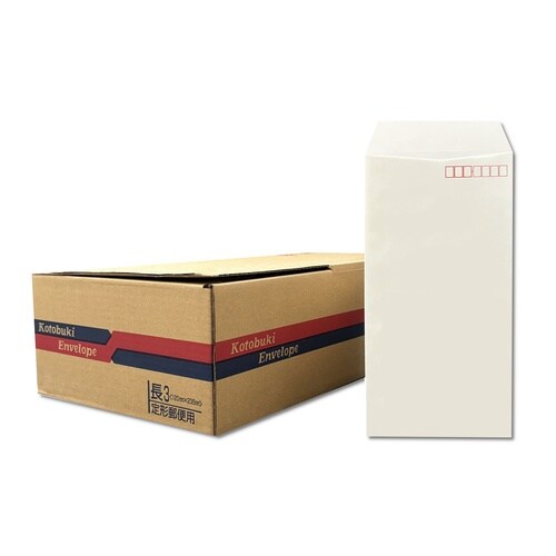 長形3 ハーフトーン ホワイト 80g 03069