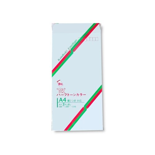 長形3 ハーフトーン アクア 80g 03430