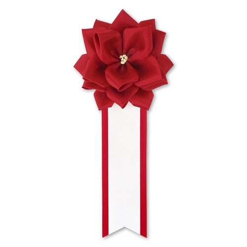 記章 バラ 小 2枚タレ赤×20
