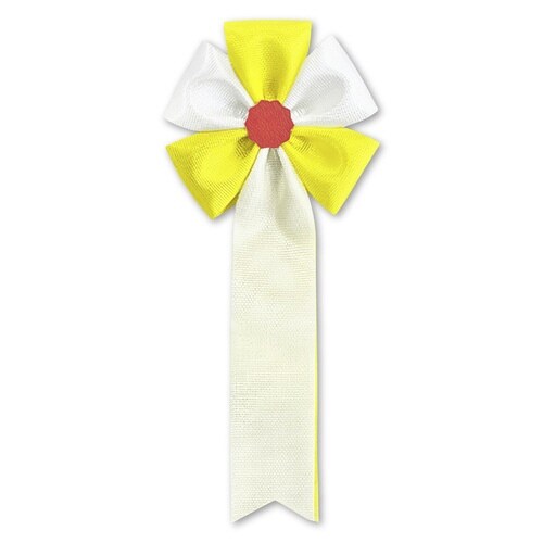 記章 五方 2枚タレ 黄×20