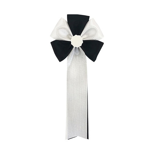 記章 五方 2枚タレ 黒 葬儀用×100