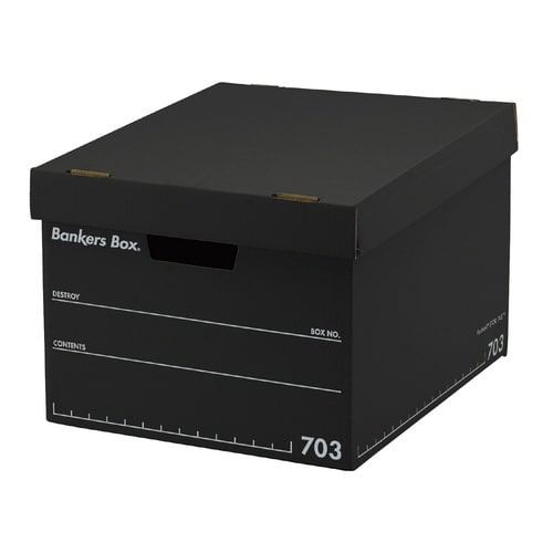 バンカーズボックス 703S フルブラック 3P