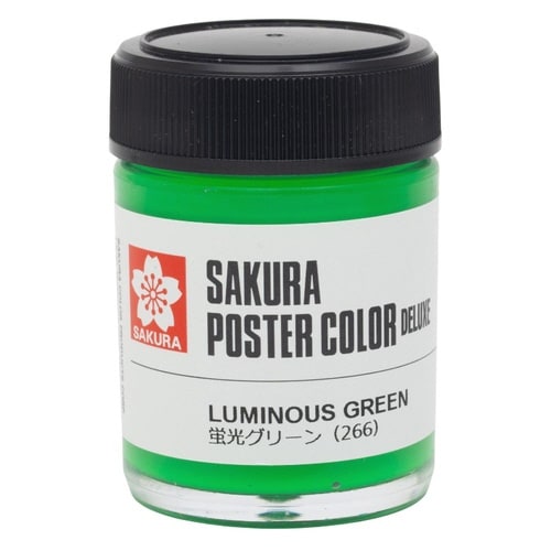 ポスターカラーDX 蛍光グリーン×5