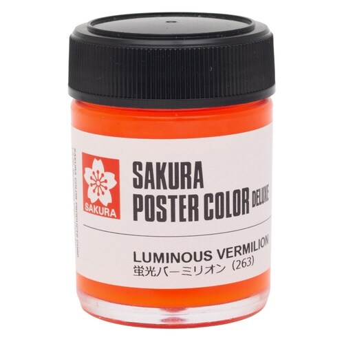 ポスターカラーDX 蛍光バーミリオン×5