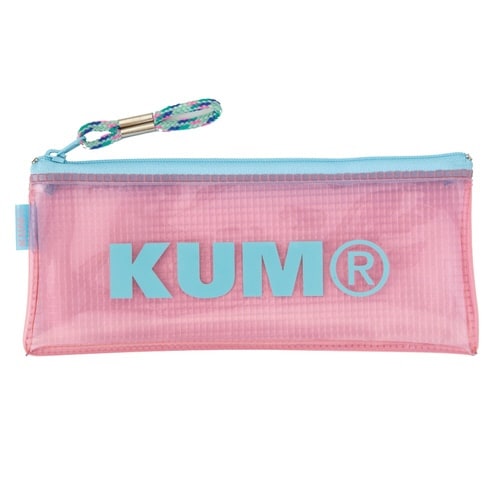 クリアペンケース パステルピンク 3個