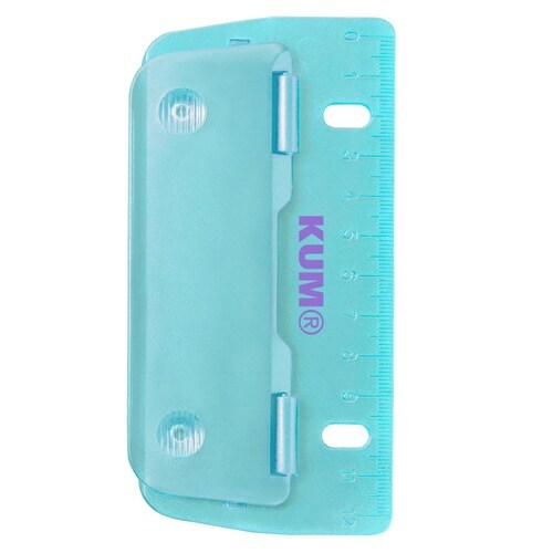 KUM ファイリング2穴パンチ グリーン 5個