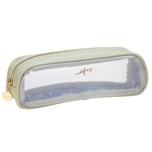 ノフェス メッシュペンケース ペールオリーブ 2個