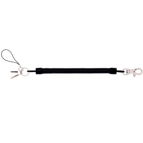 カラフルキーチェーンショートタイプブラック5個