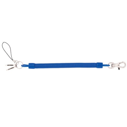 カラフルキーチェーンショートタイプネイビー5個