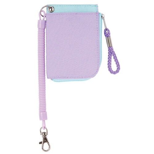 コイルコード&小銭入れ付パスケースバイオレット2個