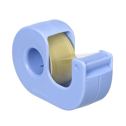 セロテープ小巻カッター付 スノーブルー×5