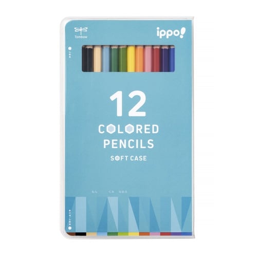 ソフトケース入色鉛筆 六角軸C01 12色