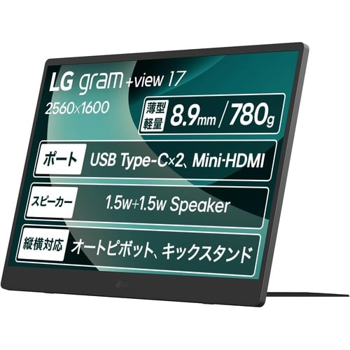 LG 17インチ モバイルモニター 3年保証