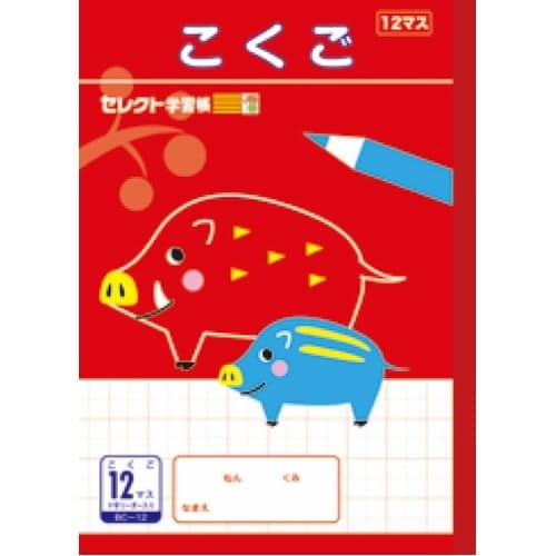 B5セレクト学習帳 こくご12マス×10