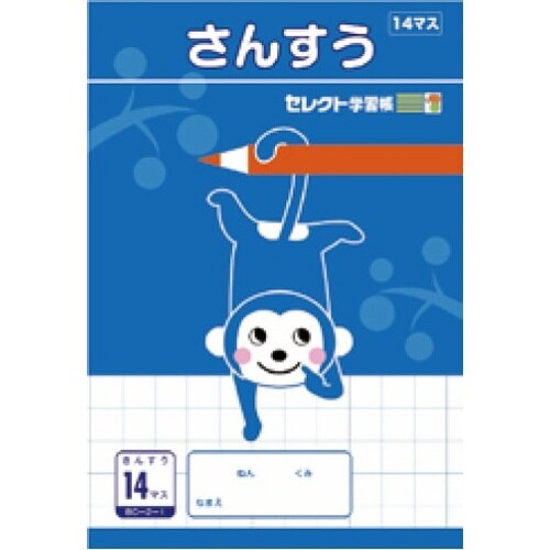 B5セレクト学習帳 さんすう14マス×10
