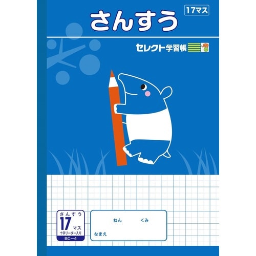 B5セレクト学習帳 さんすう17マス+×10