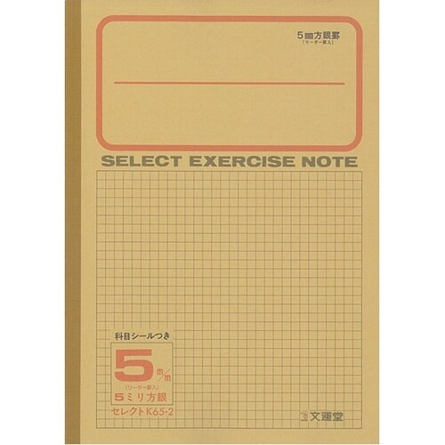 B5セレクト学習帳 5mm方眼×10
