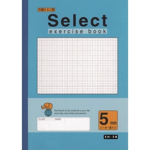 A4セレクト学習帳 5mm方眼罫ブルー×10