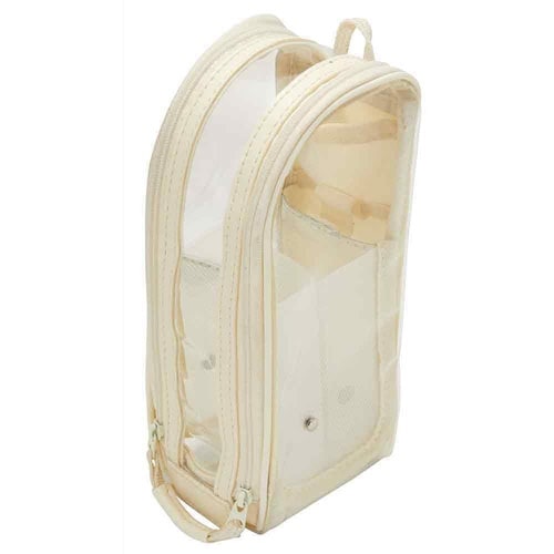 デテクールクリア ペンケース ホワイト×2