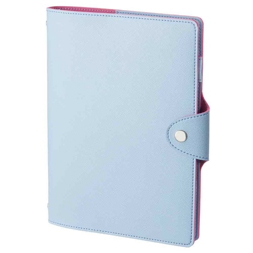 カジュアルリフィルファイルA5 6穴青×2