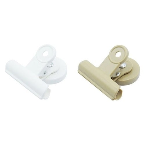 POPプラマグクリップ2個入白・ベージュ×5