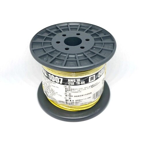 電線 UL1007AWG18 L−50黄