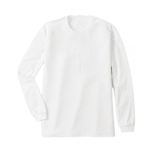 汗ジミ防止長袖Tシャツ ホワイト 3L