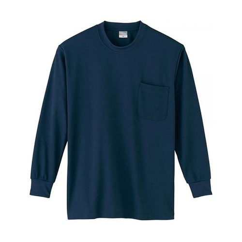 DRY長袖Tシャツ(P付) ネービー 6