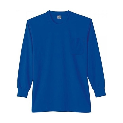 DRY長袖Tシャツ(P付) Rブルー L