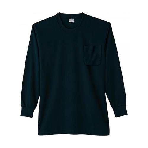 DRY長袖Tシャツ(P付) ブラック 6