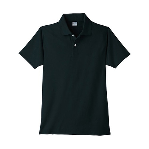 DRY半袖ポロ ポケットなし ブラック