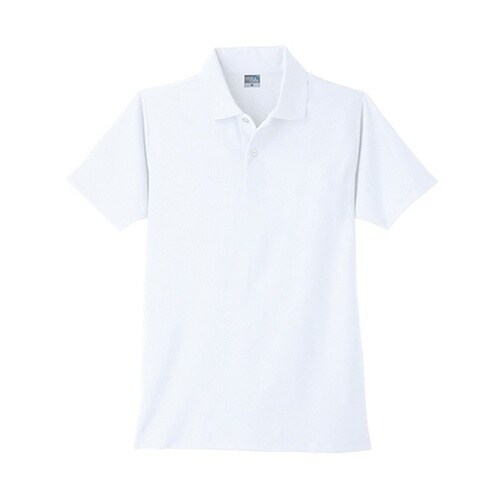 DRY半袖ポロ ポケットなし ホワイト