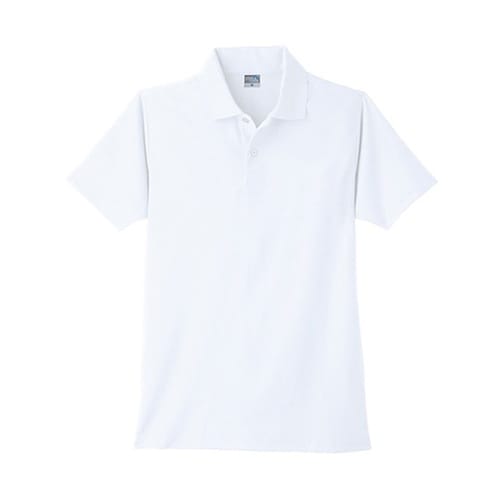 DRY半袖ポロ ポケットなし ホワイト