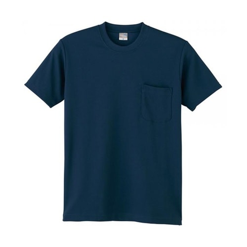 DRY半袖Tシャツ(P付) ネービー M