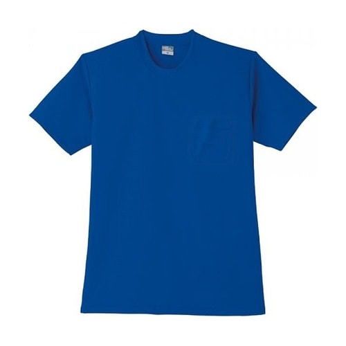 DRY半袖Tシャツ(P付) Rブルー E
