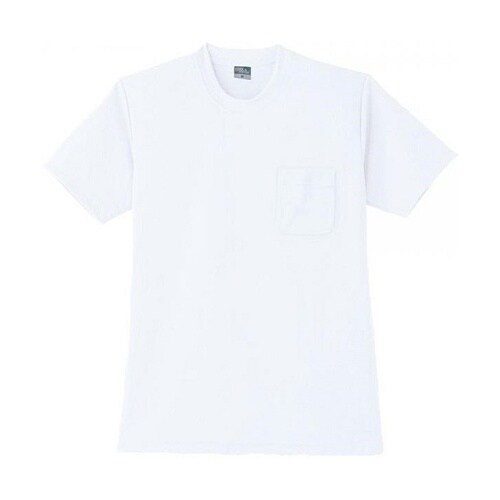 DRY半袖Tシャツ(P付) ホワイト L