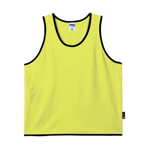 ビブス(ポリジン加工) ケイコウイエロー