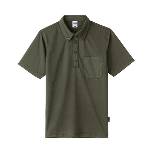 ボタンダウンドライポロシャツ(ポリジン加