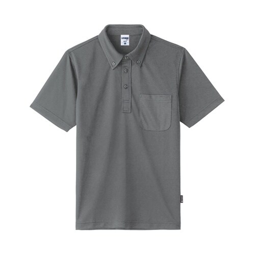 ボタンダウンドライポロシャツ(ポリジン加