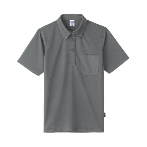 ボタンダウンドライポロシャツ(ポリジン加