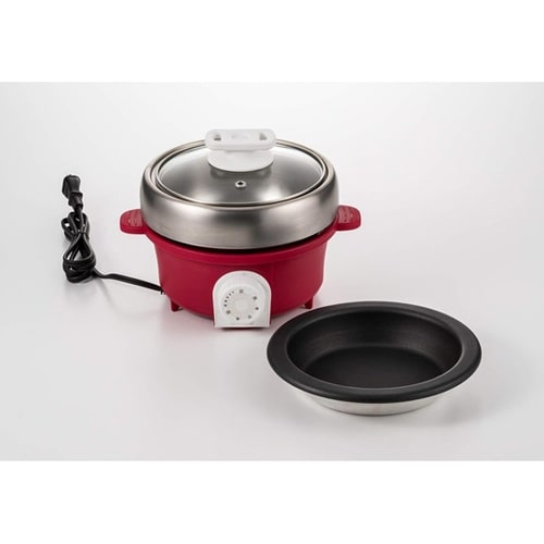 プチ・プレジール 電気ミニグリル鍋 レッ