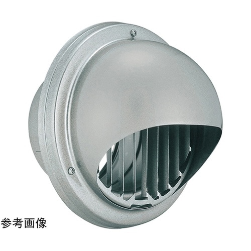 丸型フード付縦ガラリ換気口 防火ダンパー