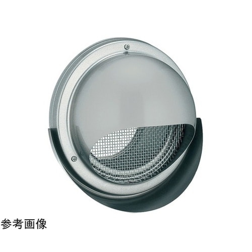 丸型フードメッシュ水切り付換気口 シルバ