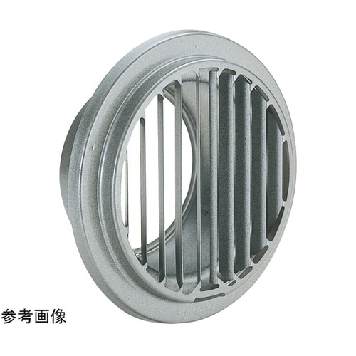 丸・平型縦ガラリ換気口 シルバーメタリッ