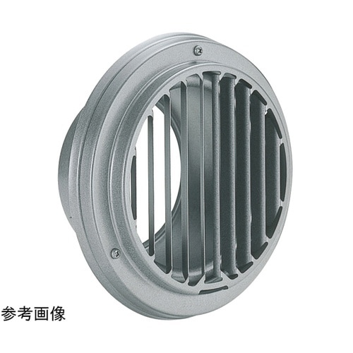 丸・平型縦ガラリ換気口 シルバーメタリッ