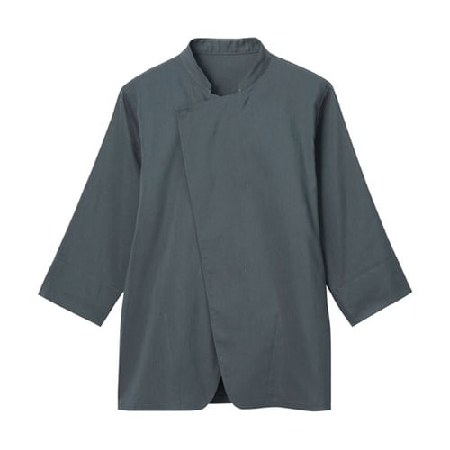 七分袖ショップコート グレー SS LW