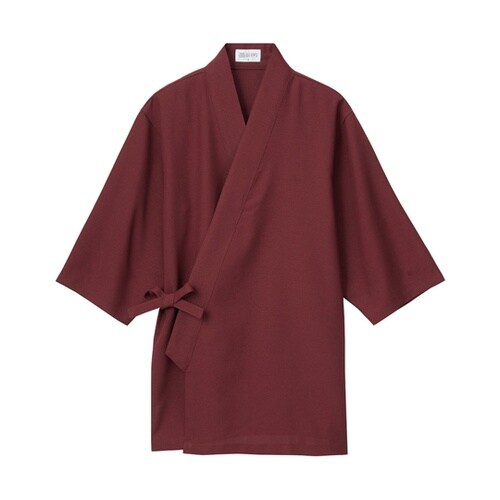 作務衣 エンジ S SBLU−1702−