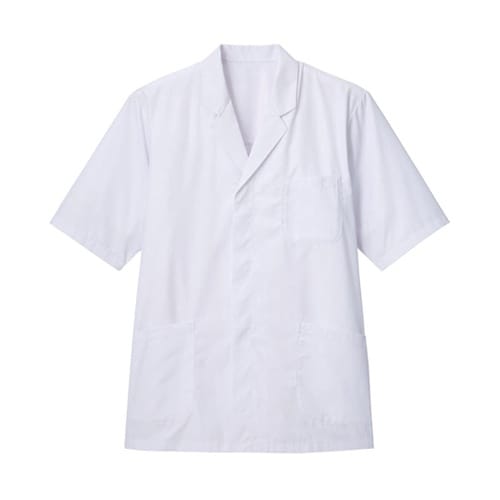 衿付き・五分袖調理衣 ホワイト L TP