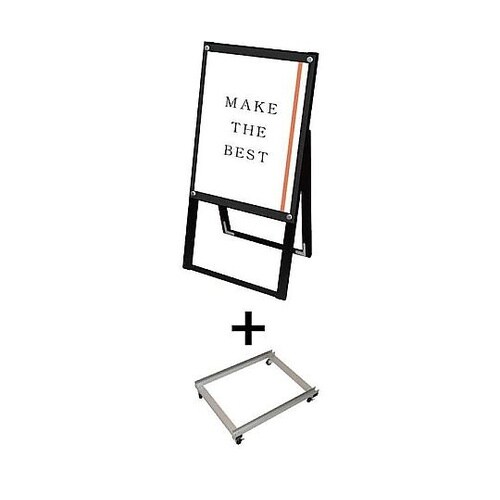 ブラックポスター用スタンド看板マグネジ