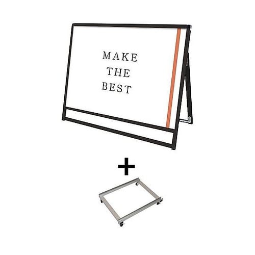 ブラックバリウススタンド看板 A0横ロウ